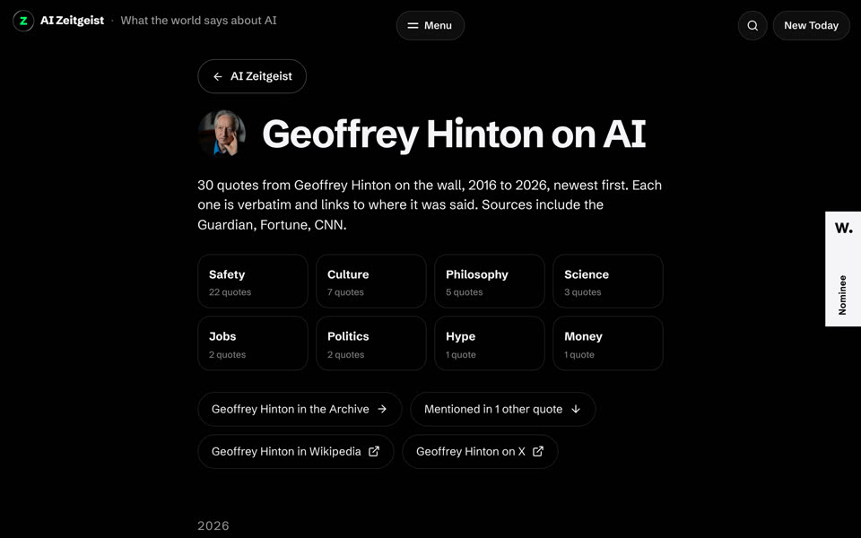 Speaker page